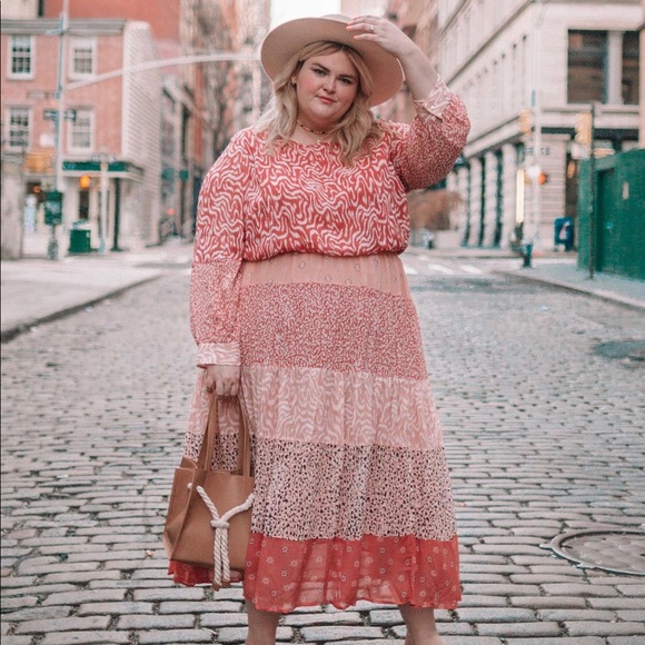 Anthropologie Dresses & Skirts - Anthropologie pink maxi dress size 3X